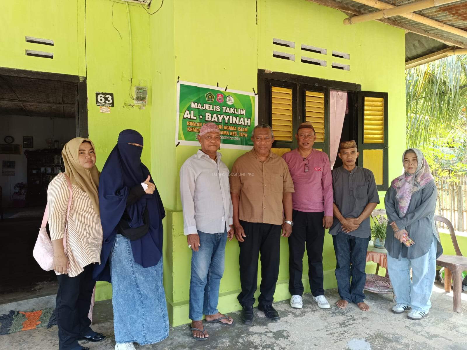 Dinas Sosial P3AP2KB Lakukan Verifikasi Calon Penerima Bantuan WKSBM Majelis Taklim Al-Bayyinah Desa Dunggala Kecamatan Tapa